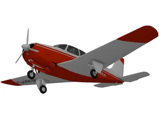 Raytheon A-36 Bonanza 3D Model preview