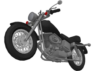 Motorcycle 3D Model preview