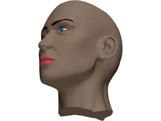 Head Female 3D Model preview