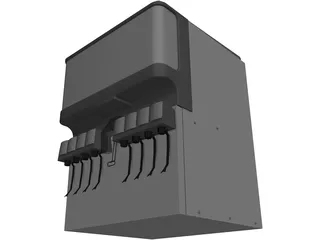 Soda Machine 3D Model preview