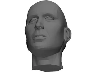 Head Female 3D Model preview