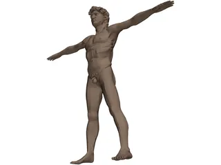 Man David 3D Model preview