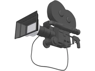 Movie Camera 3D Model preview