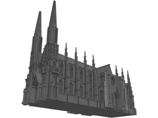 Cathedral Saint Patricks 3D Model preview
