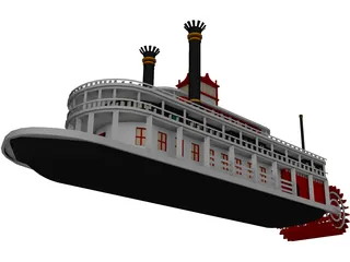 Paddle Boat 3D Model preview