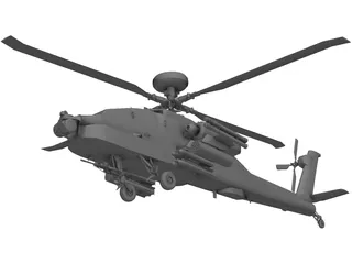 Boeing AH-64 Apache 3D Model preview