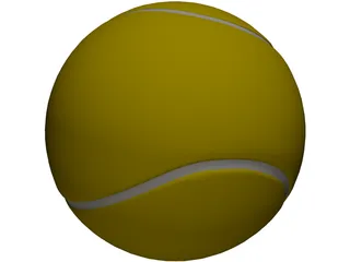 Tennis Ball 3D Model preview