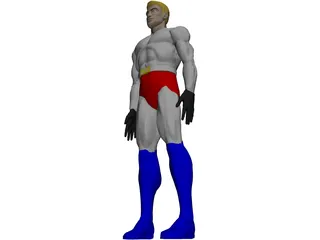 Superhero 3D Model preview