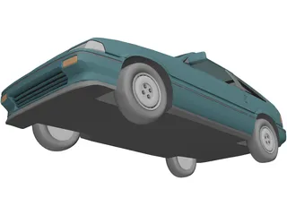 Honda CRX (1987) 3D Model preview