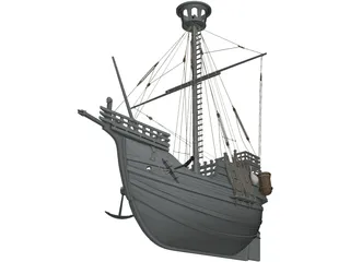 Catalan Ship 3D Model preview