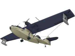Consolidated PBY-5 Catalina 3D Model preview