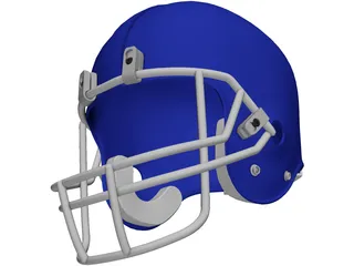 Football Helmet 3D Model preview