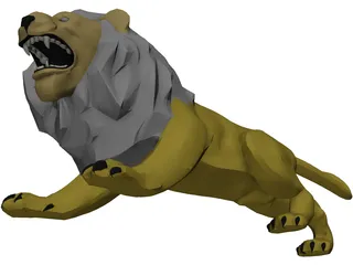Lion 3D Model preview