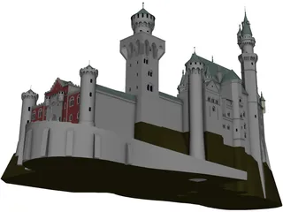 Neuschwanstein 3D Model preview