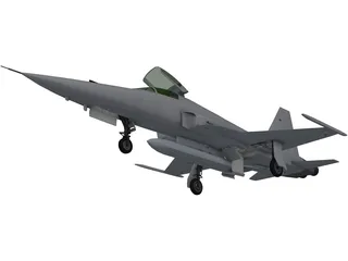 Northrop F-5E Tiger 3D Model preview
