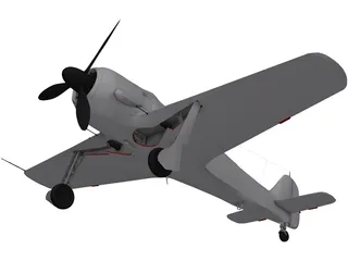 Focke-Wulf Fw 190 A 3D Model preview
