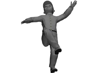 Boy Dancing 3D Model preview