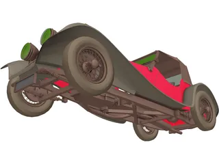 Jaguar S100 Targa Florio (1937) 3D Model preview