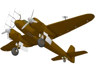 Junkers Ju 88G-1 3D Model preview