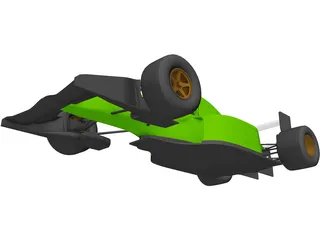 F1 Lotus-Ford 107 3D Model preview