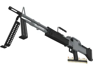 M60 LMG 3D Model preview