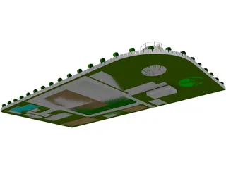 Petroleum Plant Refinery 3D Model preview