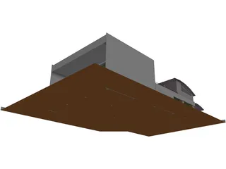 Industrial Building with Shop 3D Model preview