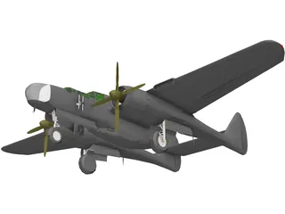 Northrop P-61A Black Widow 3D Model preview
