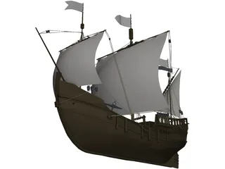 Pinta S.XV 3D Model preview