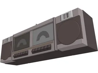 Radiocassette 3D Model preview