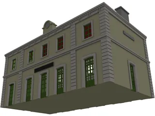Station Saint Julien 3D Model preview