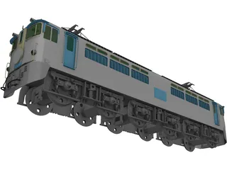 Sakura Blue Train 3D Model preview