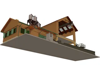 Sawmill 3D Model preview