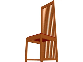 Chair Side 3D Model preview