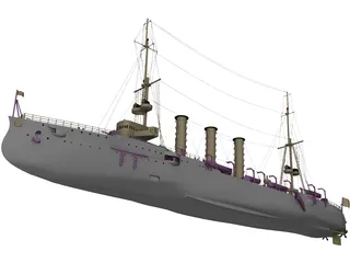 SMS Emden 3D Model preview