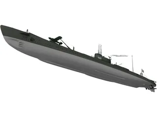 Submarine First Class 3D Model preview