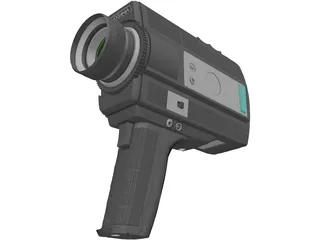 Movie Camera 3D Model preview