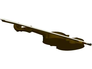 Violin 3D Model preview