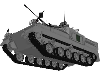 Warrior MCV 3D Model preview