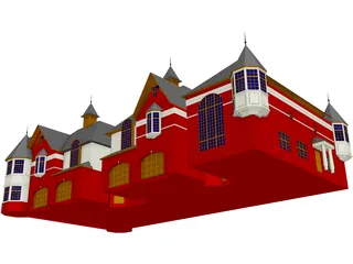 Elegant Townhomes 3D Model preview