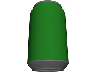 Beer Can 3D Model preview