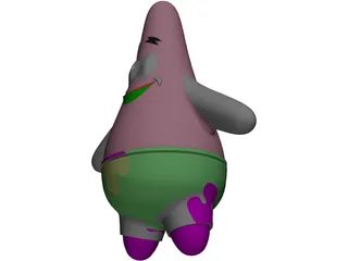 Sponge Bob Patrick Star Fish 3D Model preview