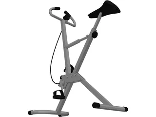 Exercise Cycle 3D Model preview