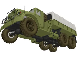 KrAZ 150 3D Model preview
