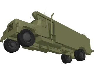 Electric Utility Truck 3D Model preview