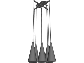 Flos Fucsia Pendant 3D Model preview