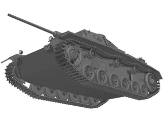 Panzer 3D Model preview