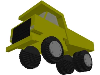 Mining Dump Truck 3D Model preview