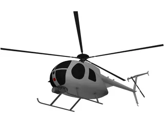 Boieng 500 Little Bird 3D Model preview