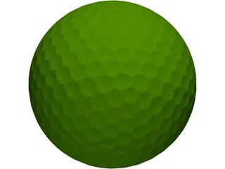 Golf Ball 3D Model preview